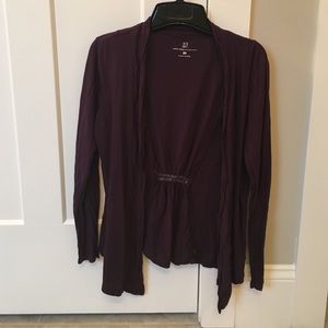 Dark plum cardigan
